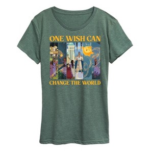 Women's - Disney - One Wish Can Change The World Short Sleeve Graphic T-Shirt - 1 of 4
