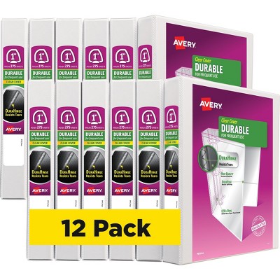 Avery Standard 1 3-Ring View Binder White 09301CT