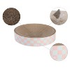 THE LICKER STORE Nelson Modern Cardboard Round Bowl Cat Scratcher with Catnip - 3 of 4