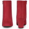 Perphy Square Toe Chunky Heel Ankle Boots for Women - 2 of 4