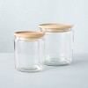 105oz Glass Storage Canister With Wood Lid - Threshold™ : Target