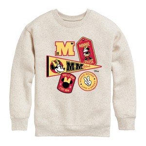 Boys' - Disney - Minnie Mouse Graphic Long Sleeve Fleece Sweatshirt - 1 of 4