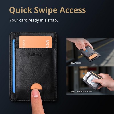 Generic Slim Minimalist Front Pocket RFID Blocking Leather Wallets for Men and Women - image 4