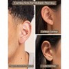 6 Pairs 2mm Stainless Steel Stud Earrings for Men Women Round Ball Cartilage Set - 3 of 4