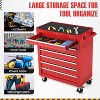 7-Drawer Rolling Tool Chest with Wheels, Tool Cabinet on Wheels, Tool Cart with Key Lock, Tool Storage Organizer for Garage & Repair Shop - 3 of 4