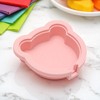 Unique Bargains Popsicles Mould Little Bears Shape Comes with Lid and Stick Hand Washable Plastic Pink 3.86"x3.62"x0.98" 1 Pc - 2 of 4