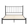 Brookside Home Phoebe Metal Platform Bed with Vertical Bars Headboard - 2 of 4