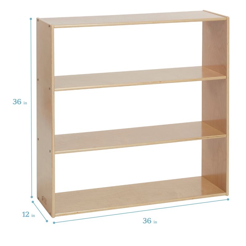 ECR4Kids Streamline 3-Shelf Storage Cabinet, 36in, Double-Sided, 3 of 11