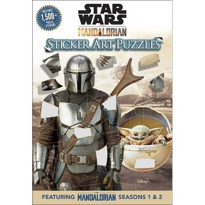 Star Wars: The Mandalorian Sticker Art Puzzles - by  Editors of Thunder Bay Press (Paperback)