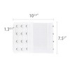 INSPIRE CHIC Women's Elastic Bra Hook Strap Extensions 3 Rows 2 Pcs - 3 of 4