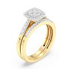 GILDED 3/8 CTTW Lab Grown Diamond Engagement Ring Set in 14KT Gold Plating Over Sterling Silver, Size 7 - 2 of 4