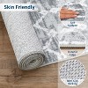 Acekool Washable Boho Geometric Area Rug, Non-Slip Foldable Low Pile Accent Carpet for Living Room Bedroom, Soft - 3 of 4