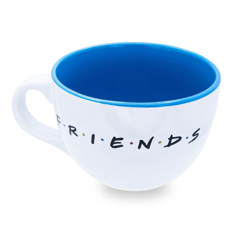 Silver Buffalo Friends Doodle Logo Ceramic Soup Mug | Holds 24 Ounces, 2 of 7