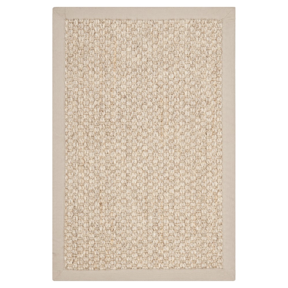 3'x5' Carson Natural Fiber Accent Rug Light Gray - Safavieh