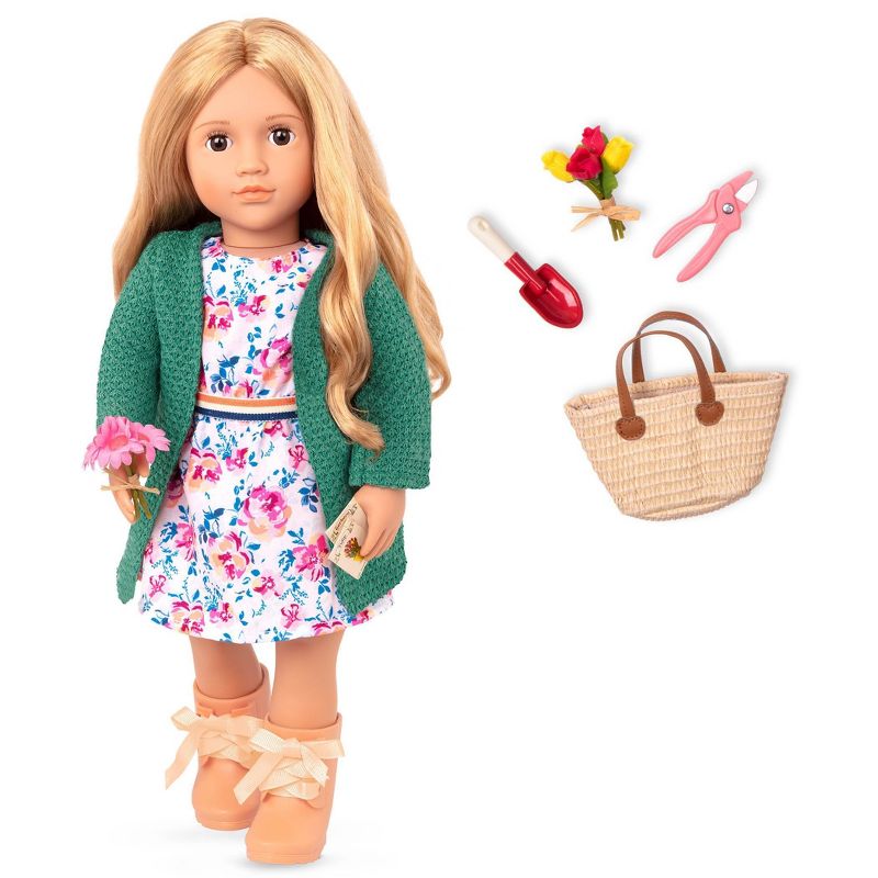 Our Generation 18&#34; Gardening Doll - Sage, 1 of 13