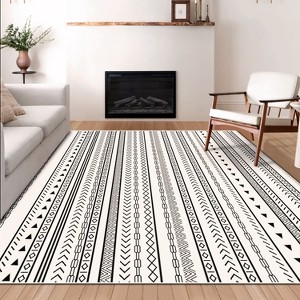TOBILI Rug for Living Room Area Rug 5x7, Modern Non-Slip Floor Carpet, Soft Machine Washable Rugs,Large Rugs for Bedroom,white - 1 of 4