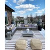 Eartha Coffee Table - Indoor/Outdoor - VNN1017 - Dark Grey - Safavieh - 3 of 4