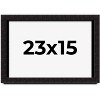PosterPalooza | Modern Shadow Box 1" Depth Black Picture Frame - UV Acrylic, Backing Board, Hanging Hardware - 2 of 4