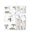 Hudson Baby Cotton Flannel Burp Cloths 7-Pack, Wild Safari Adventures , One Size - 2 of 4