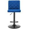Duval Adjustable Barstool with Faux Leather and Metal Finish - Armen Living - 4 of 4