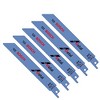 Bosch 5 Pack of Genuine 6" 14 TPI Bi-Metal Reciprocating Saw Blades - RM614-5PK - 3 of 3