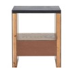 Side Table Black 19.9"H – Modern Rectangular Wood Veneer Table With Drawer & Shelf By Zuo Modern - 4 of 4