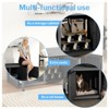 MooxvMoo Indoor three-Door Cat Cabinet,Cat Litter Box Cabinet ,Large Cat Washroom Storage Bench,cute Cat House with Spacious Interior,Black - 4 of 4