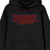 Stranger Things Classic Title Art Men’s Black Graphic Hoodie - 2 of 4