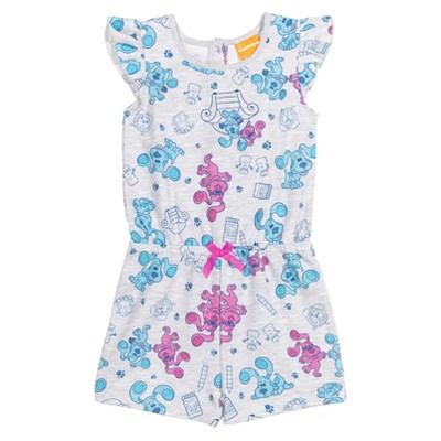 Blue's Clues & You! Girls Sleeveless Romper Little Kid