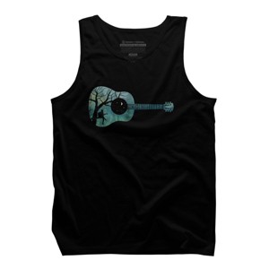 Men's Design By Humans All I Need is My Music and a Starry Night By Maryedenoa Tank Top - 1 of 2