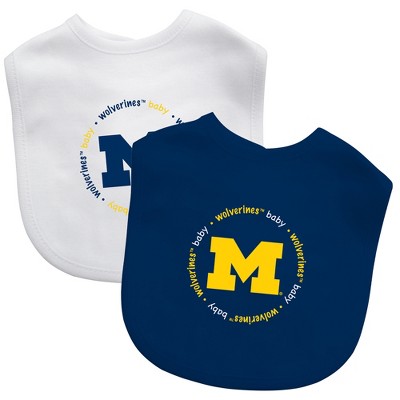 MasterPieces NCAA Michigan Baby Fanatic Wolverines 2-Pack Bibs