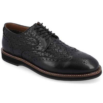 Thomas & Vine Medium and Wide Width Mens Radcliff Lace-up Woven Wingtip Derby