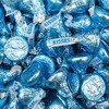 128 Pcs Boy Baptism Candy Party Favors Hershey's Miniatures & Kisses by Just Candy (1.58 lbs) - Blue - 3 of 4