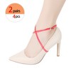 INSPIRE CHIC Women's Detachable Crossed Shoe Straps Belts Bands for Holding Loose High Heels 2 Pairs - 4 of 4