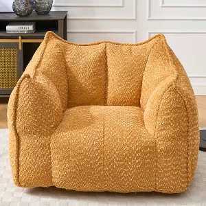 Comfy Bean Bag Chair Accent Chair for Gaming Reading, Lazy Oversized Sofa Lounge Chair,  Adult Bean Bag Couch - ModernLuxe - 1 of 4