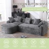 MOONMISS Boucle Sofa Oversized L-Shape 3 Seater for Living Room for Apartment, Office Left Hand Facing - 2 of 4