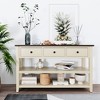NicBex 50" Long Console Table Modern Wood Entryway Table with 2-Layer Storage and 3 Drawers for Hallway,Living Room - 2 of 4