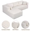Large L-Shape Corner Sofa, 105" Modular Sectional - Freestanding Couch with Deep Seat, Zero Assembly Required for Modern Living Space - 4 of 4
