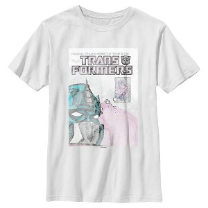 Boy's Transformers Distressed Optimus Prime Poster T-Shirt - 1 of 4