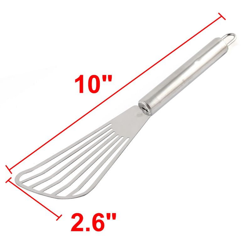 Unique Bargains Home Kitchen Stainless Steel Slotted Barbecue Spatulas and Turners Silver Tone 1 Pc, 2 of 4