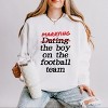 Marrying The Boy On The Football Team - Womens Lightweight Garment Dyed Sweatshirt - 2 of 3