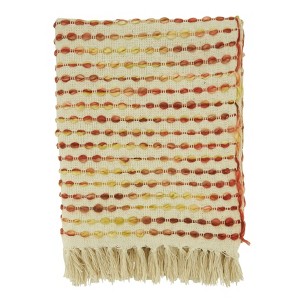 Saro Lifestyle Casual Throw With Striped Design - 1 of 4