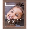 PosterPalooza | Photo Size Shabby Chic Brown Picture Frame - UV Acrylic, Foam Board Backing, Hanging Hardware - 2 of 4