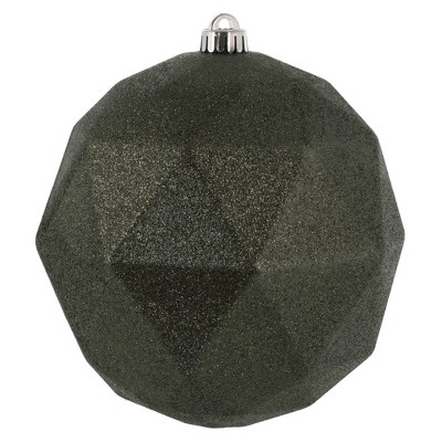Vickerman 8" Wrought Iron Glitter Geometric Ball Ornament