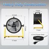 Ihomadore 10" /16" Black Yellow Turbo Drum Fan Box Fans for Industrial Factory - 3 of 4