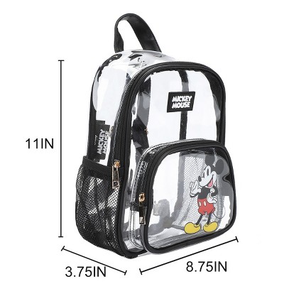 Disney Mickey Mouse Waving Adult 11" Clear Mini Backpack — фото 3