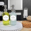 Cornucopia Brands 8oz Clear Glass Bottles w/ Stainless Steel Lotion Pumps; Liquid Soap & Lotion Pump Dispensers - 4 of 4