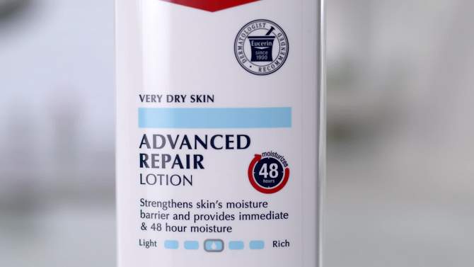 Eucerin Advanced Repair Fragrance Free Body Cream for Dry Skin Unscented - 16oz, 2 of 17, play video