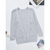 BLUEMING Girls' Oversized Chunky Knit Cardigan Jacket Front Button Thick Sweater with Snug Comfort - 2 of 4
