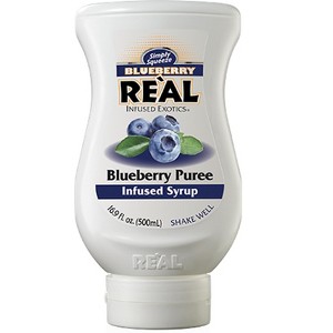 Reàl Infused Exotics Simply Squeeze Infused Syrup Blueberry 16.9oz Bottle for Mix- ologists, Chefs, Cooks - 1 of 4